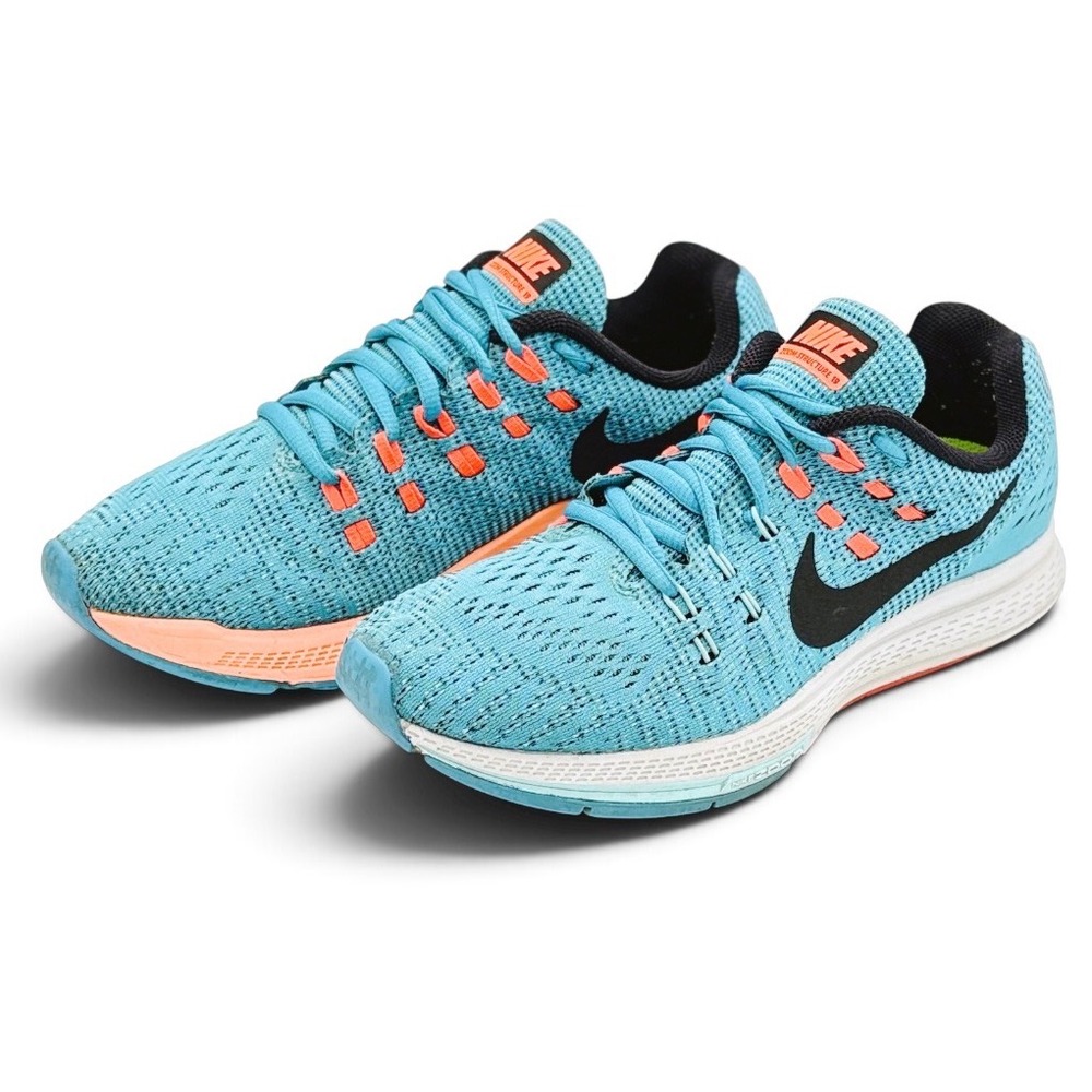 Nike Air Zoom Structure 19 Womens Sz 8.5 Blue Stability Running Shoes 806584-400